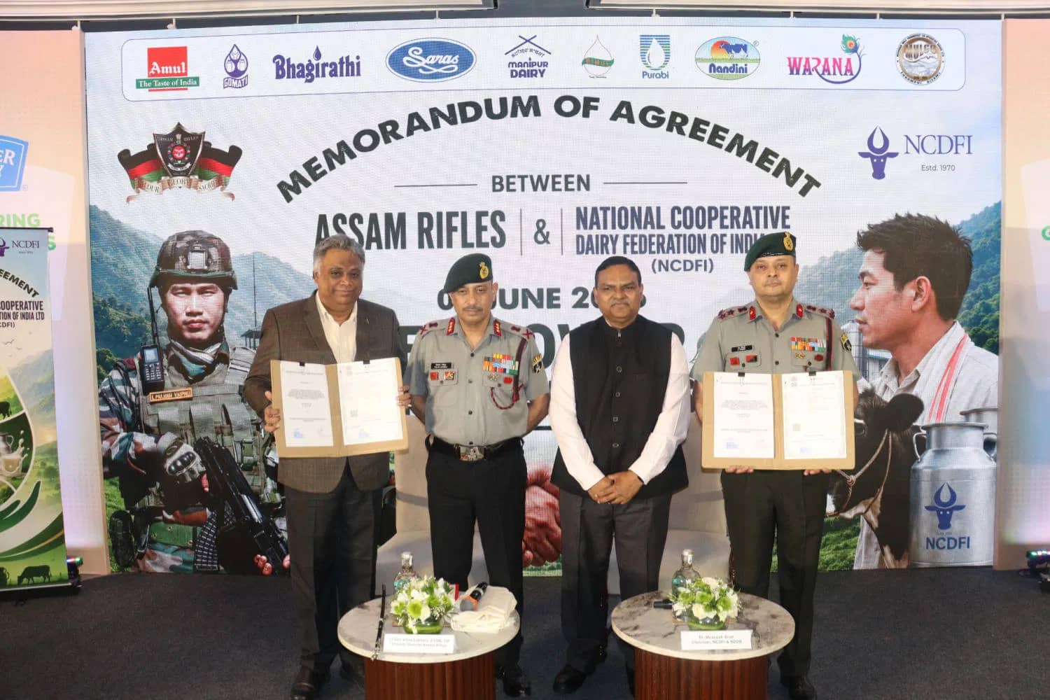 NCDFI, Assam Rifles Sign Dairy Supply Pact