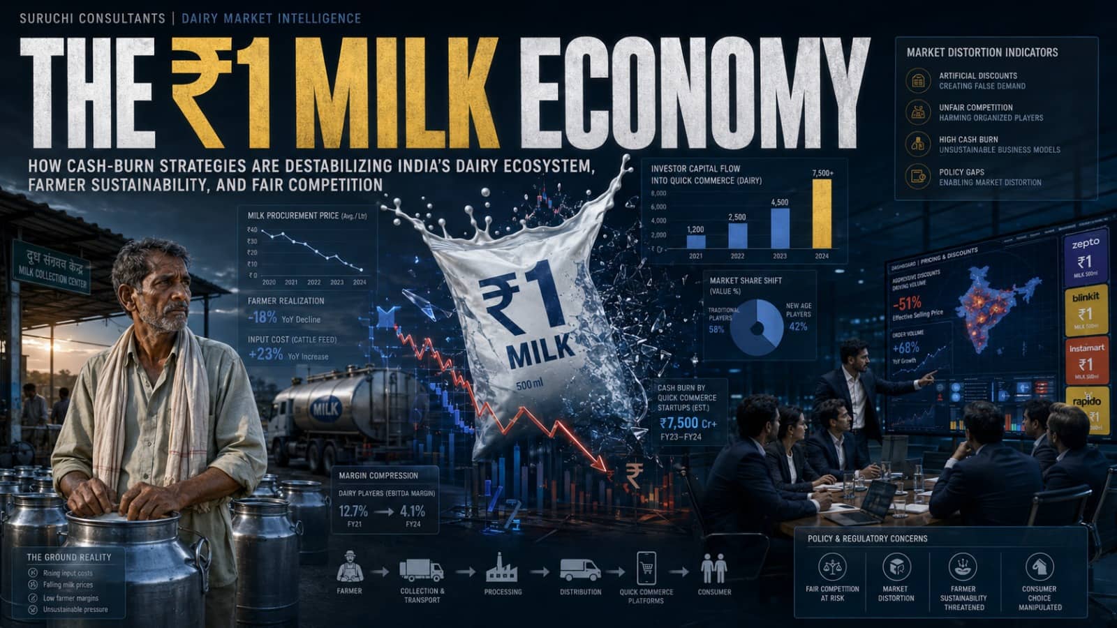Predatory Pricing in India’s Dairy Industry: How Cash Burn Is Distorting Milk Economics