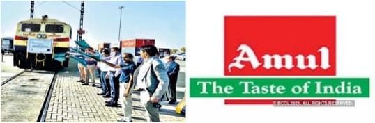 Amul exported 1124 MT of SMP in a single rail rake