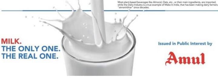 Amul is cleared of blames by ASCI over its stand on integrity of milk label