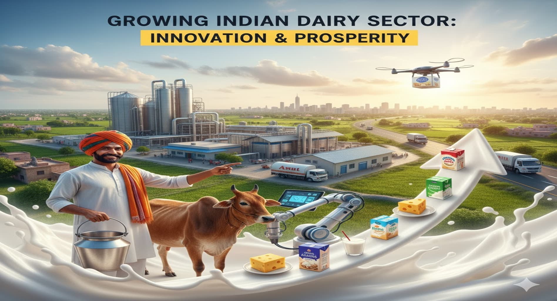 India’s dairy sector sustains strong growth momentum