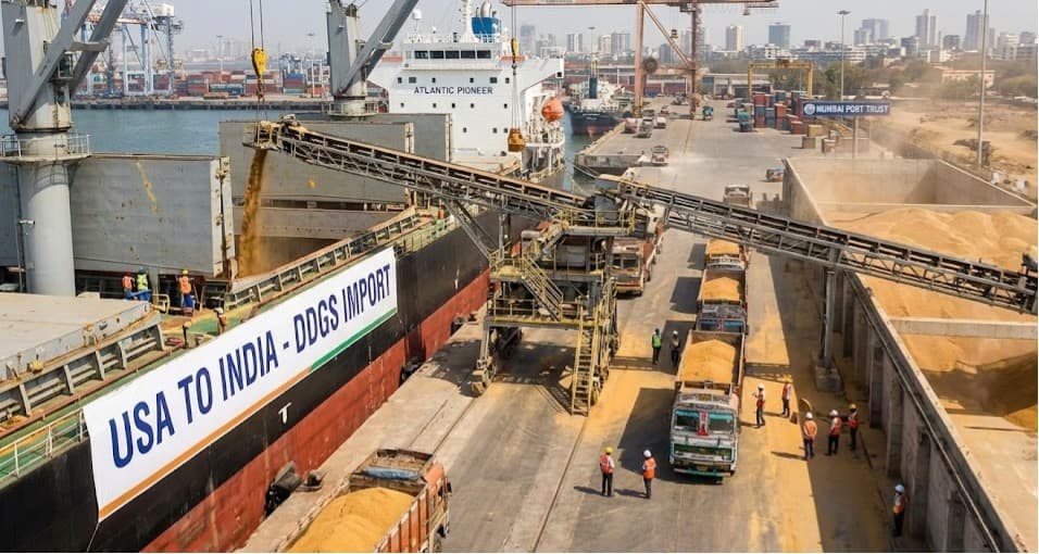 DDGS is allowed instead of Maize and Soya in India US FTA