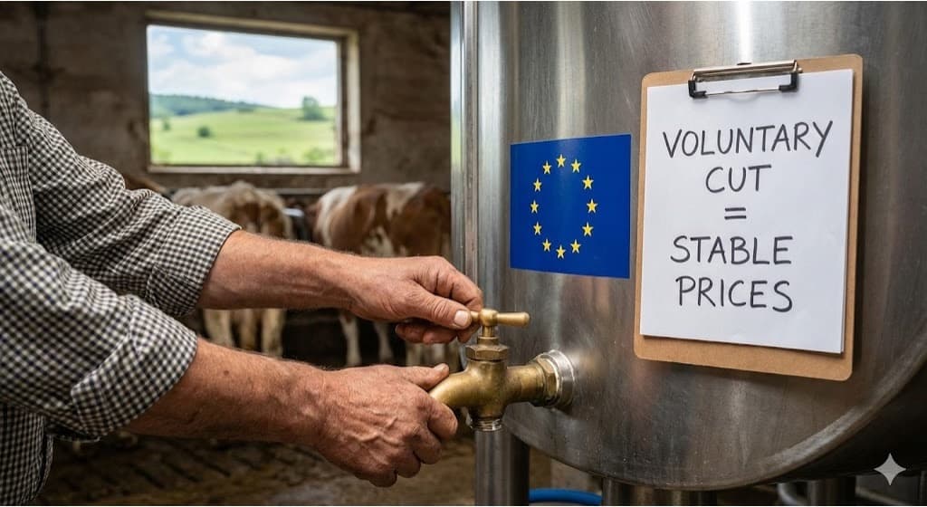 EU Dairy Farmers Urge Voluntary Milk Cut Scheme to Stabilise Prices