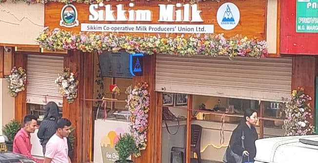 Sikkim Milk Reaches MG Marg