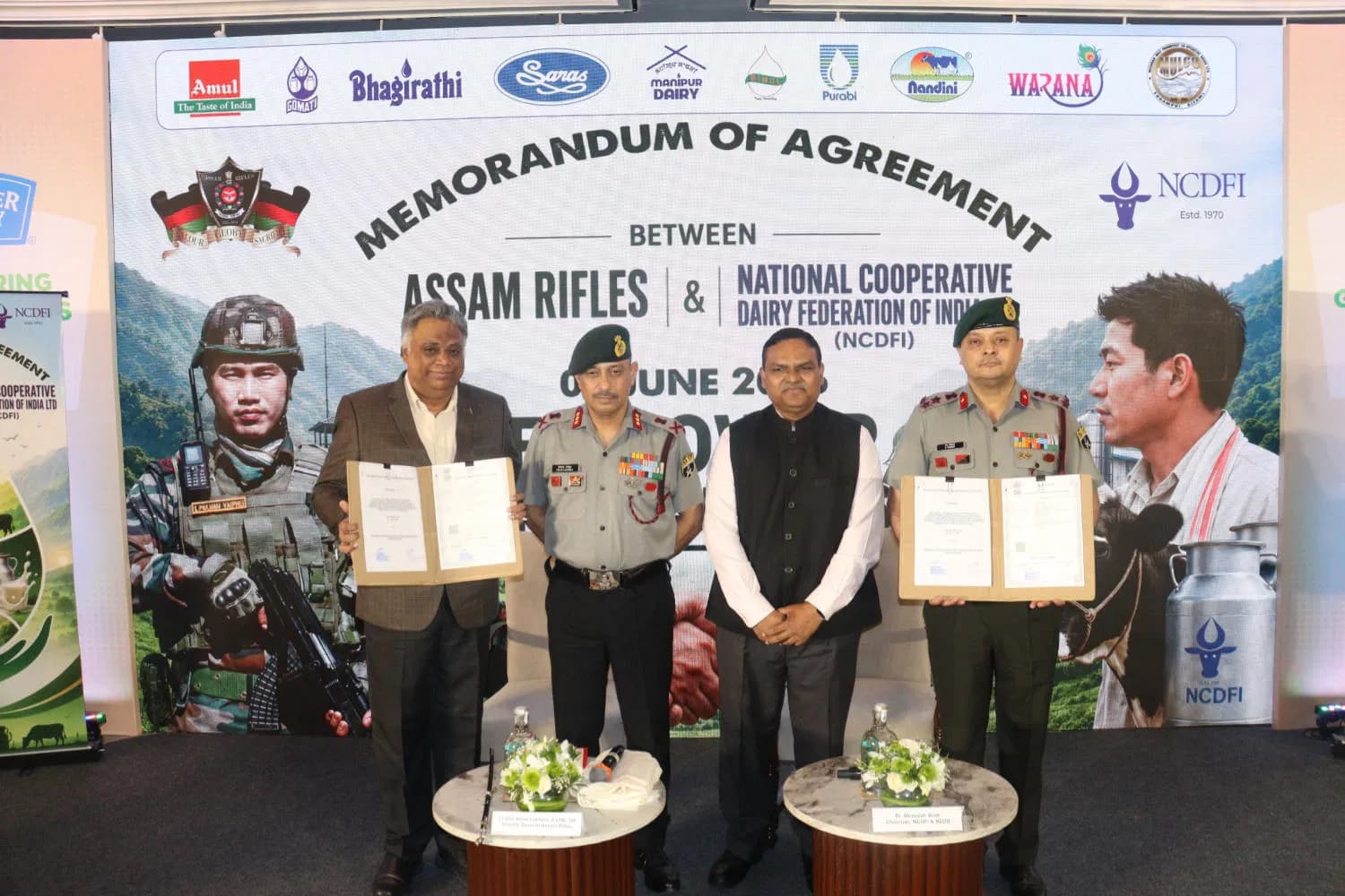 NCDFI, Assam Rifles Sign Dairy Supply Pact