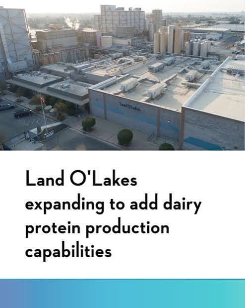 Land O'Lakes Expands Dairy Protein Production