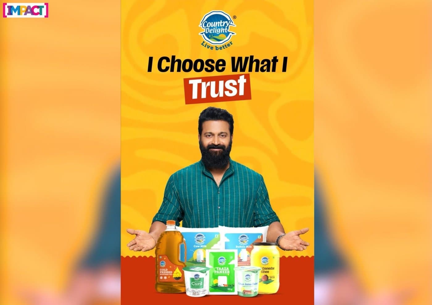Country Delight Names Rishab Shetty as Face of Its Dairy Range