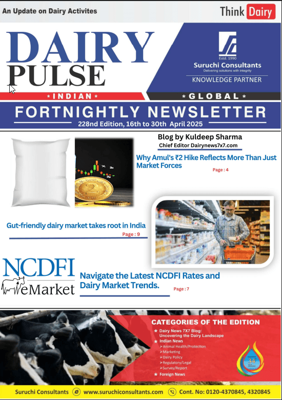 228th Dairy Pulse Edition 16th to 30th April. 2025