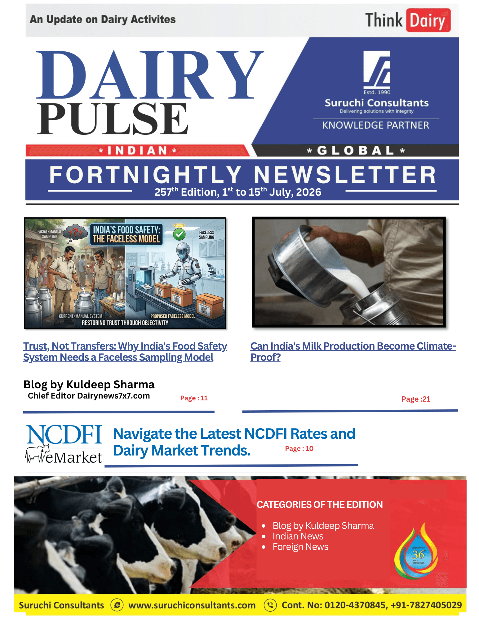 257th Dairy Pulse Edition 1st to 15th July, 2026