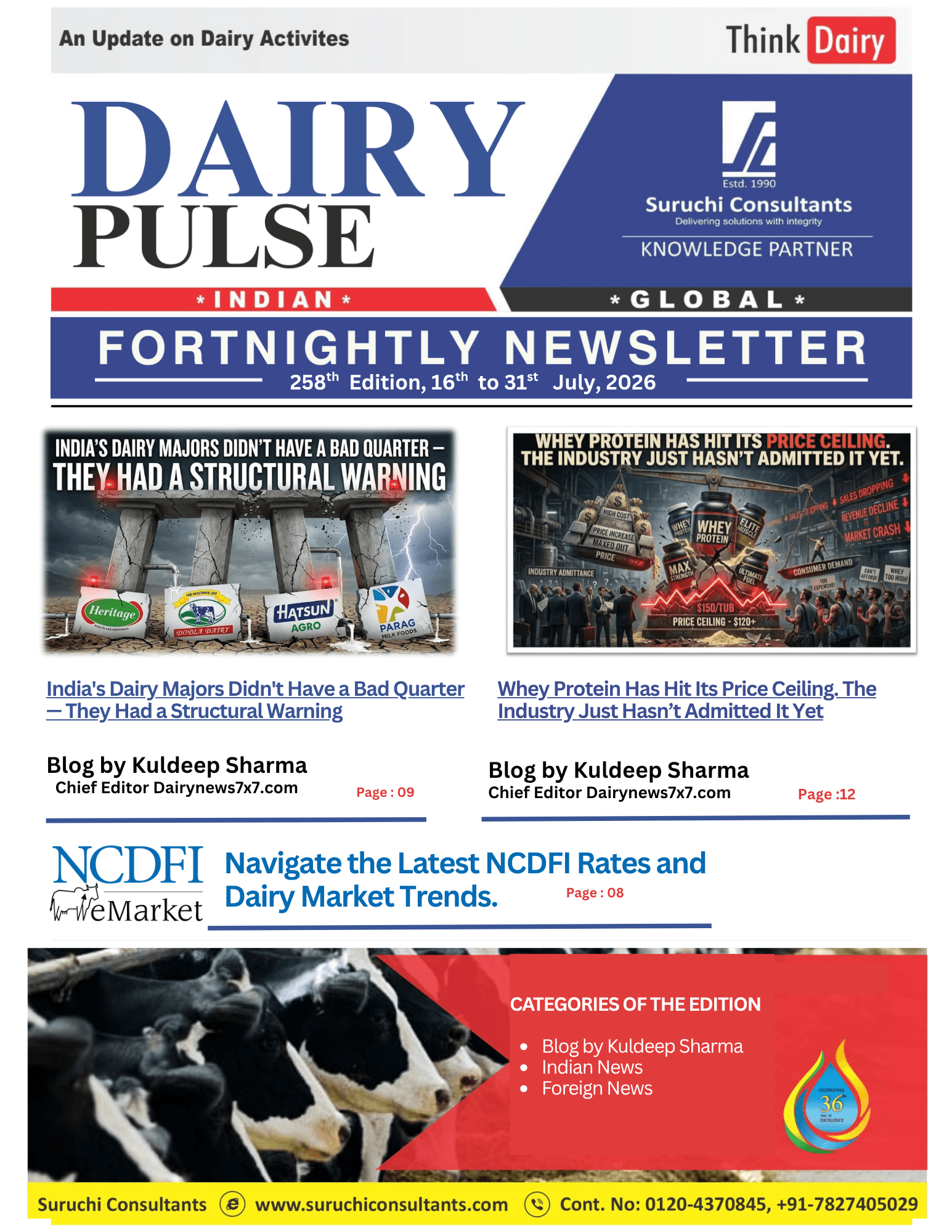 258th Dairy Pulse Edition 16th 31st July 2026