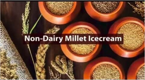 Non-dairy millet ice-cream released