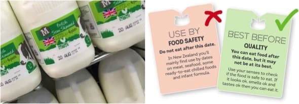 Use the sniff test’: Morrisons to scrap ‘use-by’ dates from milk packaging