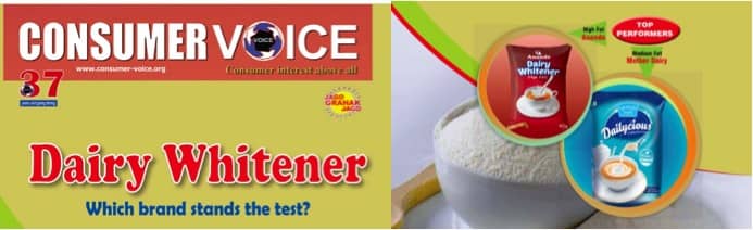 Ananda and Mother Dairy are value for money brands in dairy whiteners