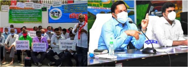 Collector assures payment of dues to dairy farmers in a week at Ongole