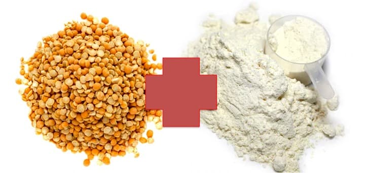 Use of casein micelles with Pea proteins -a high protein functional food