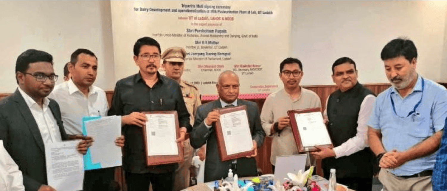 NDDB to manage Ladakh Milk Federation operations