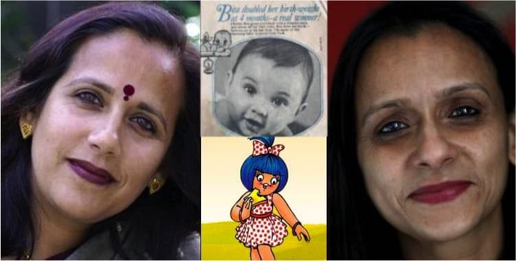 Shobha and Smita sister of Shashi Tharoor were the first of Amul babies