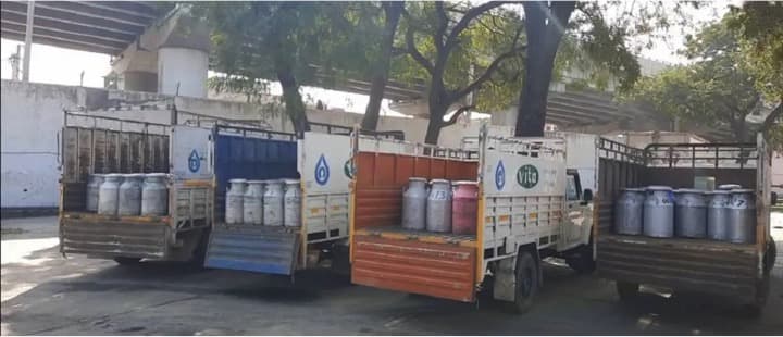 Haryana Dairy Farmers Protest for Release of Rs 130 Cr Dues