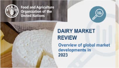 Dairy prices weakened ,milk production expanded but dairy trade contracted globally in 2023