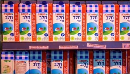 Price of milk on Israel going up 4.48 pc