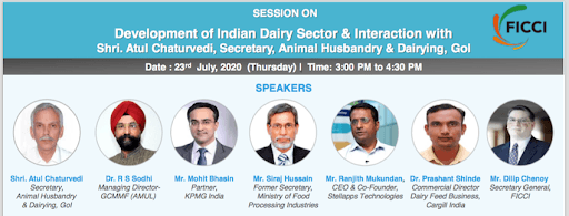FICCI organised a webinar on Development of Indian Dairy Sector