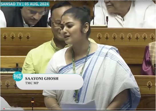 TMC MP Saayoni Ghosh talked about fodder crisis for cattle
