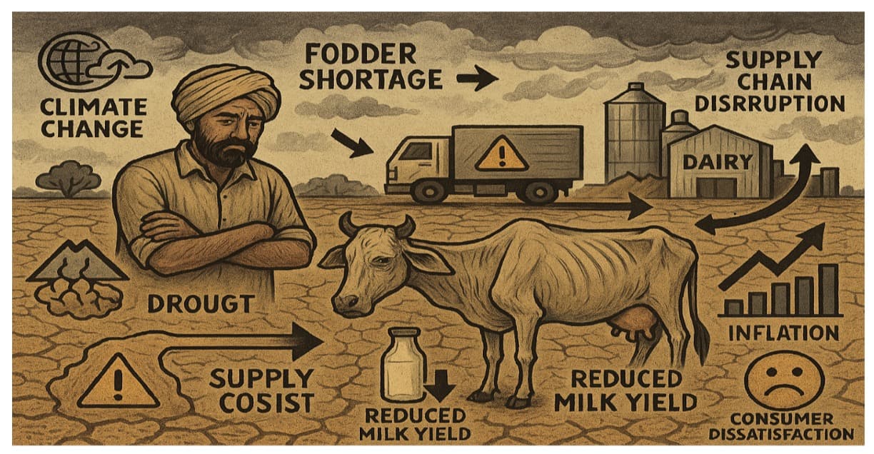 Climate change and Fodder crisis in India dairying