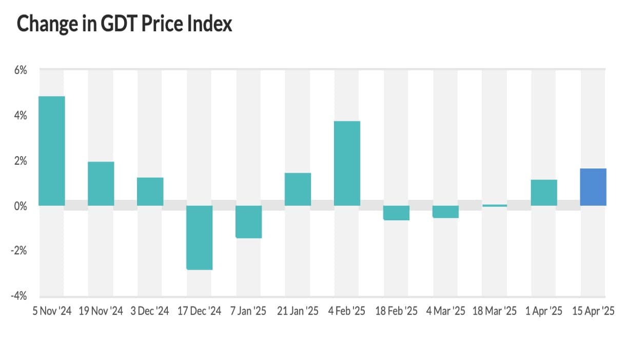 GDT Auction Sees Stable Milk Powder Prices Despite New Tariffs