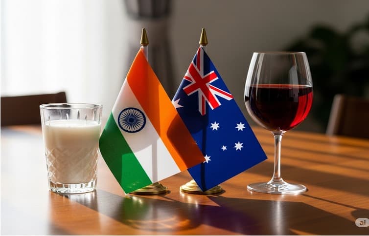 India–Australia CECA Talks Stall Over Dairy & Wine Tariffs