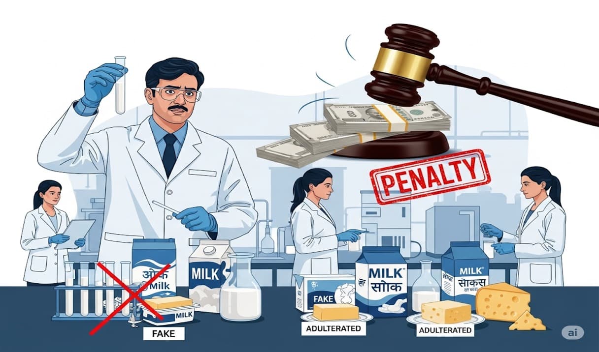Penalty of Rs 36.72 cr imposed in 8,815 fake milk cases in FY25