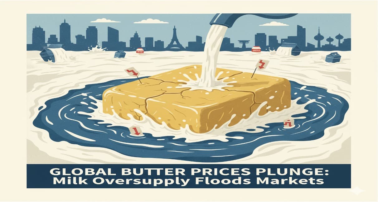 Global butter prices drop due to milk oversupply