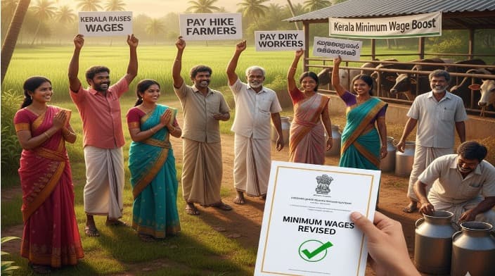 Kerala Raises Minimum Wages, Boosts Pay for Agricultural & Dairy Workers