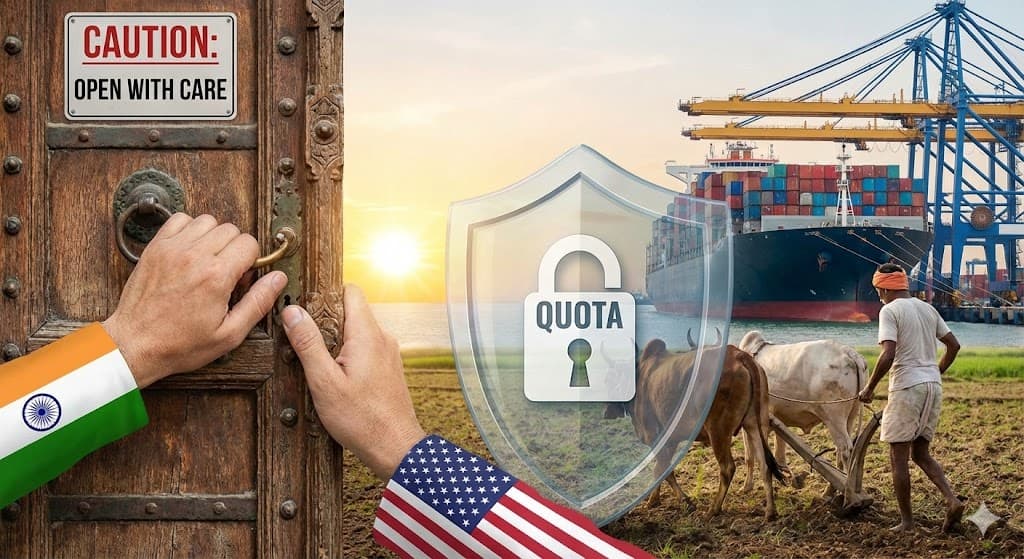 India–US trade deal: open doors with caution, quota shields farmers