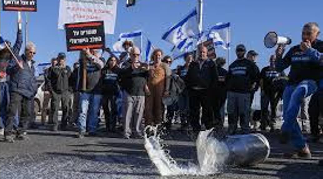 Israeli Dairy Farmers Halt Supply Amid Controversial Reform Drive