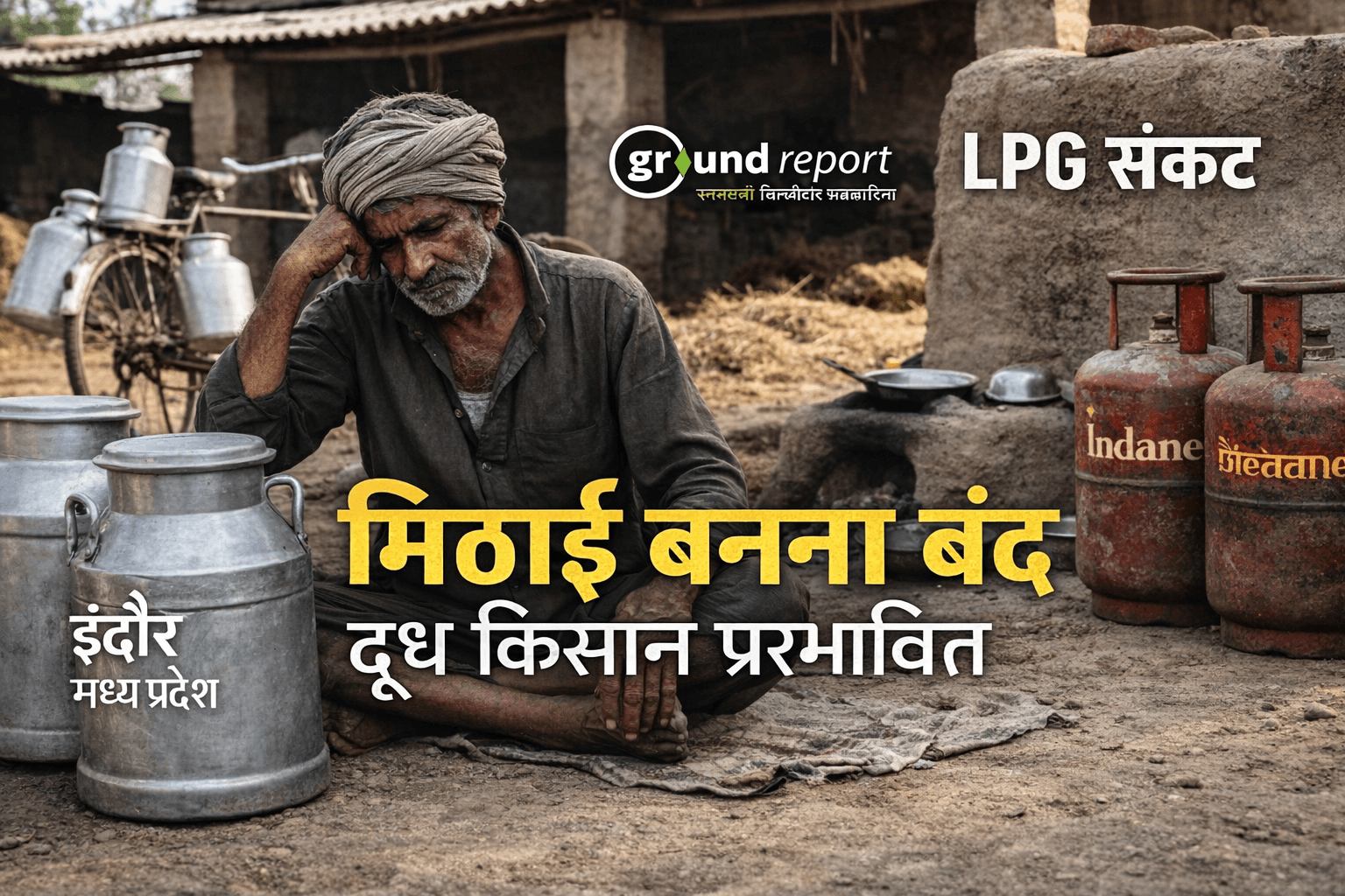 LPG Crisis Halves Milk Sales for Dairy Farmers