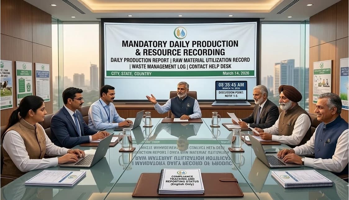 Mandatory Daily Record of Production and Raw Material Utilisation
