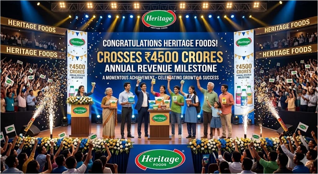 Heritage Foods Crosses Rs 4500 Crores Annual Revenue Milestone