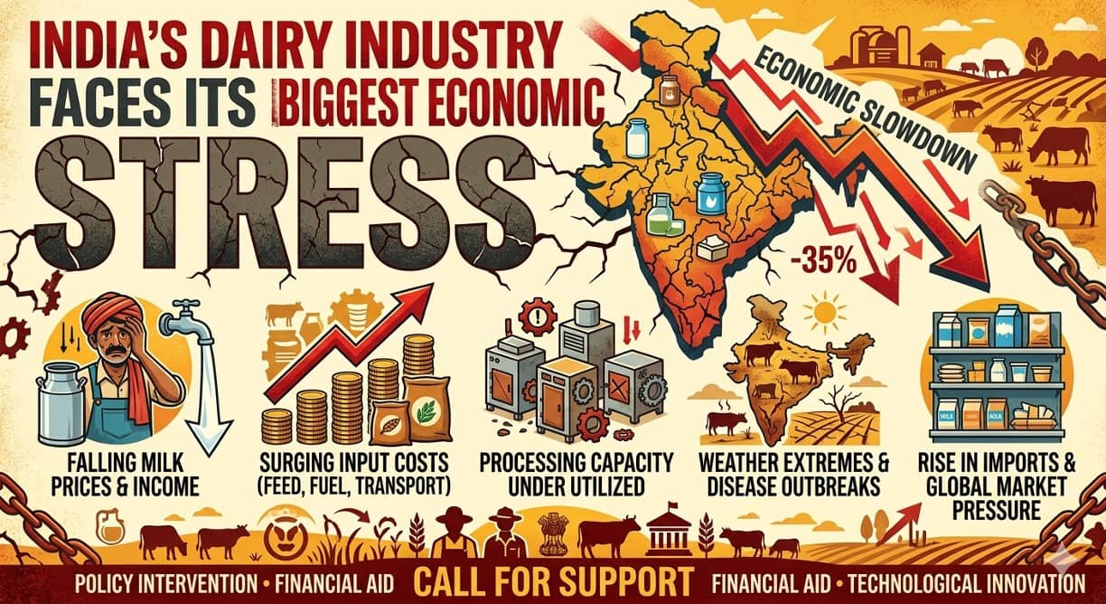 India’s Dairy Industry Faces Its Biggest Economic Stress in Decades