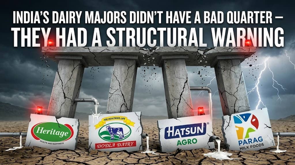 India's Dairy Majors Didn't Have a Bad Quarter — They Had a Structural Warning