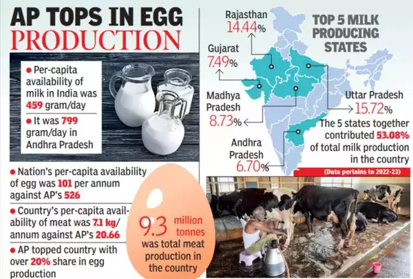 Andhra Pradesh registers 26% inc in milk production in 6 years - Dairy News 7X7
