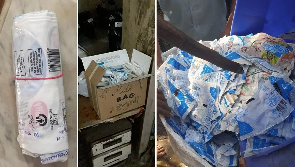The Milk Bag Project: 7.5 Lakh Milk Packets Recycled by 3 women - Dairy News 7X7