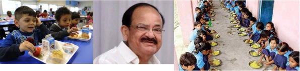Vice President M Venkaiah Naidu recommend use of Milk in mid day meal - Dairy News 7X7