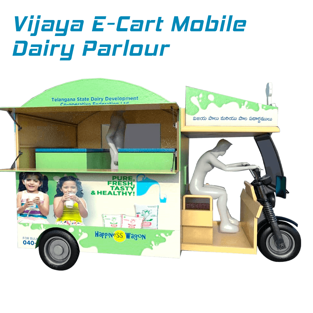 Vijaya dairy launching 1000 e mobile outlets in Hyderabad - Dairy News 7X7