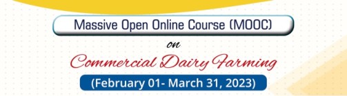 Online Open Course on dairy farming by NDRI Karnal for all - Dairy News 7X7