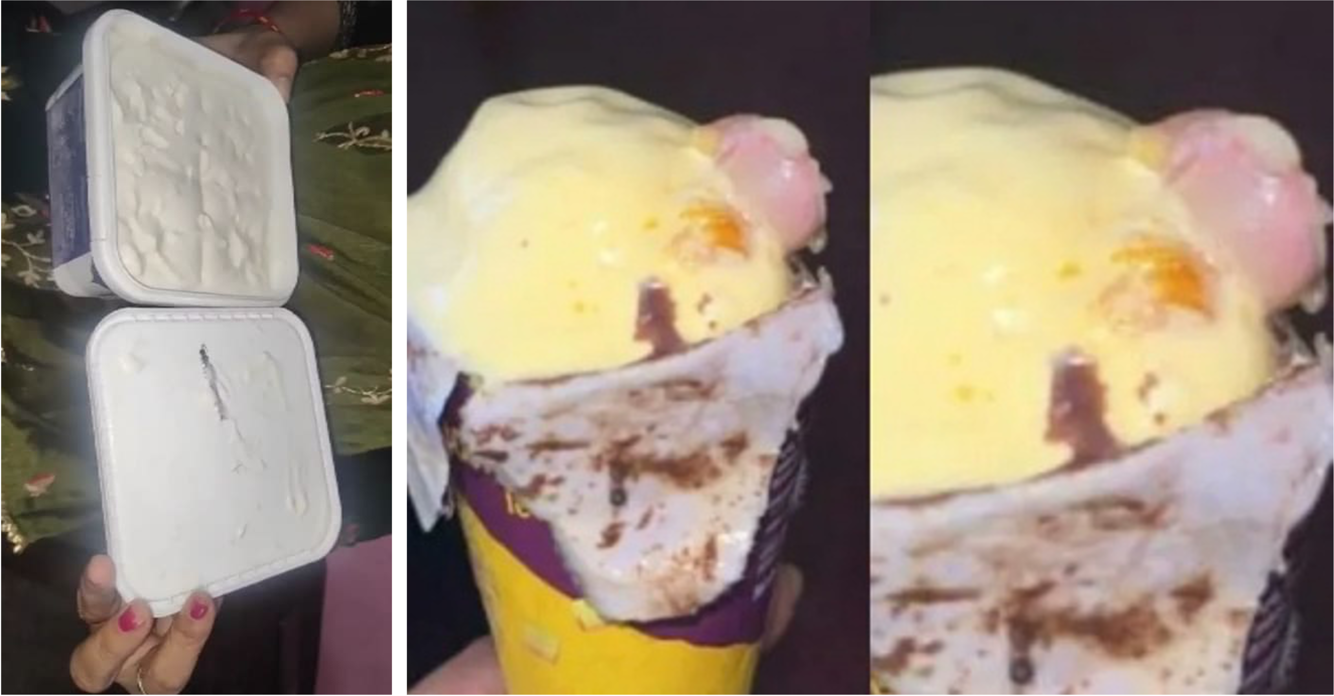human finger and centipded in ice cream dairynews7x7