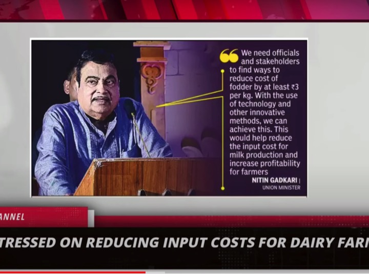 gadkari reducing fodder prices dairynews7x7